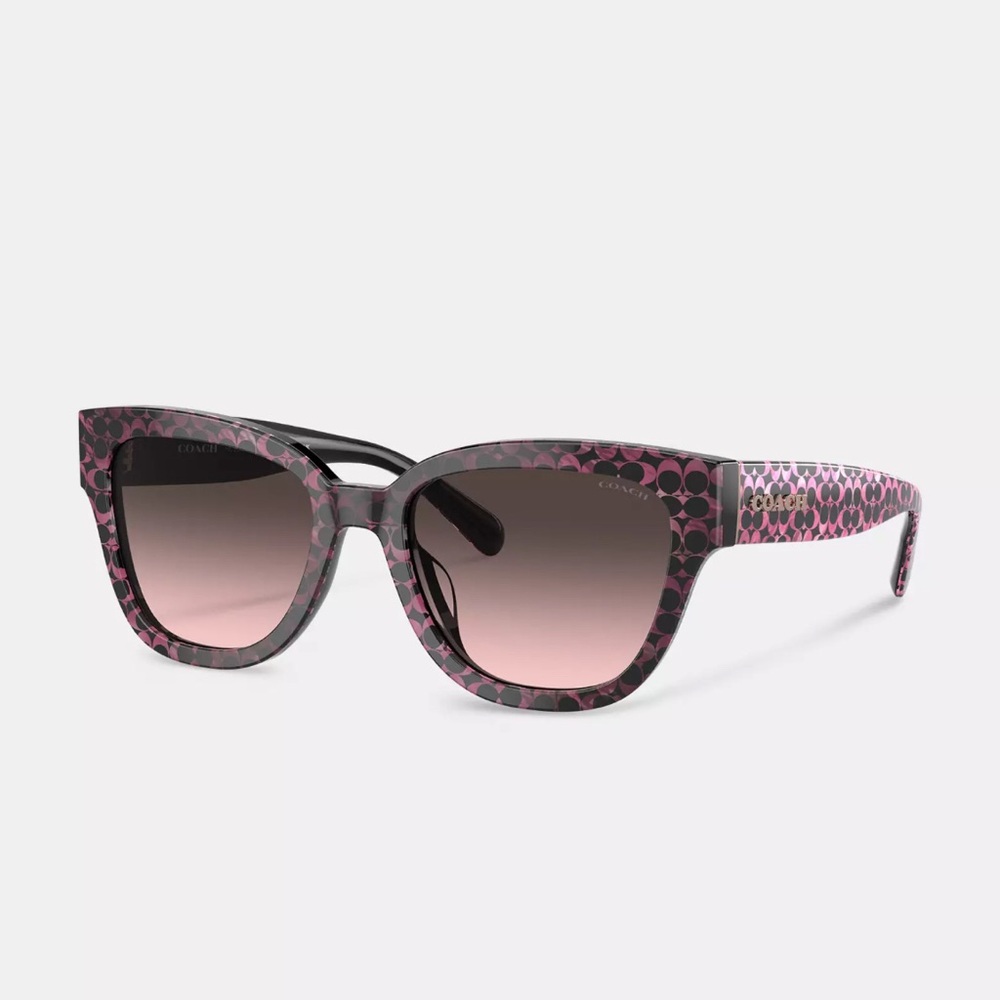 Coach Signature Round Sunglasses - Ruby